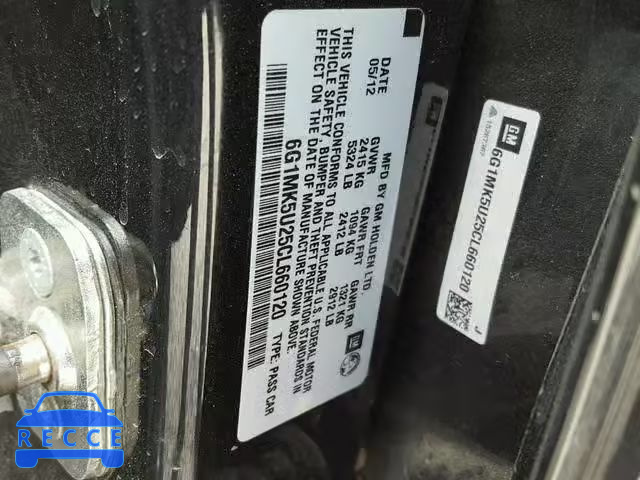 2012 CHEVROLET CAPRICE PO 6G1MK5U25CL660120 image 9