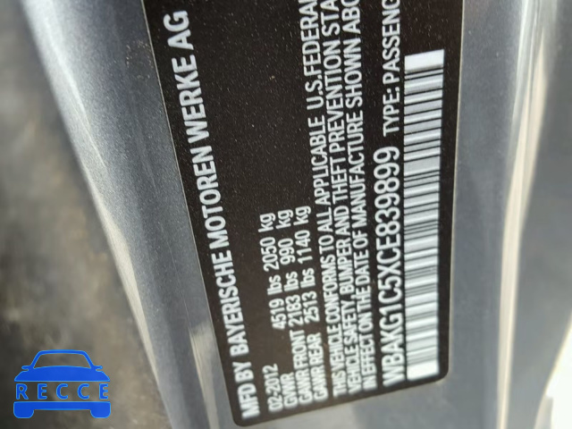 2012 BMW 335 I SULE WBAKG1C5XCE839899 image 9