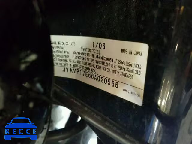 2006 YAMAHA XV1700 A JYAVP17E66A020566 image 9