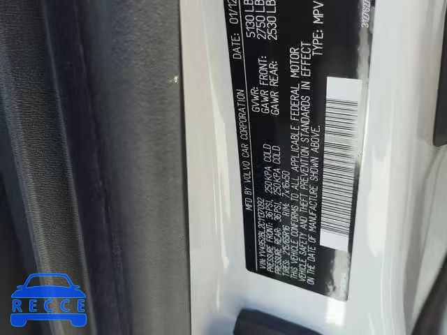 2012 VOLVO XC70 3.2 YV4952BL2C1137092 зображення 9
