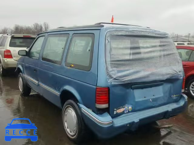 1992 PLYMOUTH VOYAGER 2P4GH2535NR607168 зображення 2