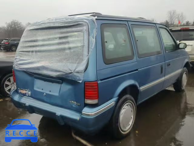 1992 PLYMOUTH VOYAGER 2P4GH2535NR607168 зображення 3