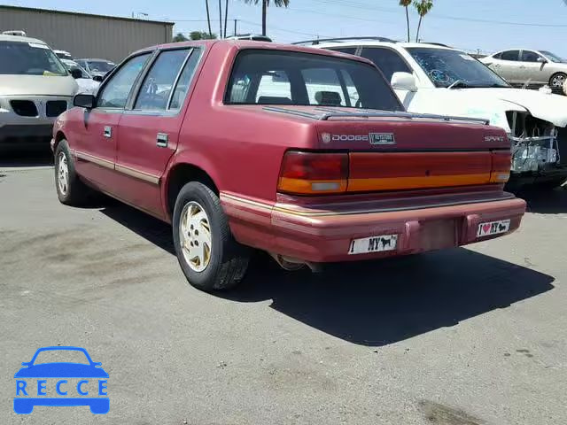 1993 DODGE SPIRIT 1B3XA46K4PF647649 зображення 2