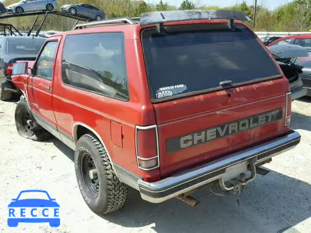 1988 CHEVROLET BLAZER S10 1GNCT18Z4J0154037 image 2