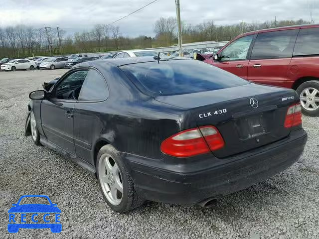 2002 MERCEDES-BENZ CLK 430 WDBLJ70G42T122604 зображення 2