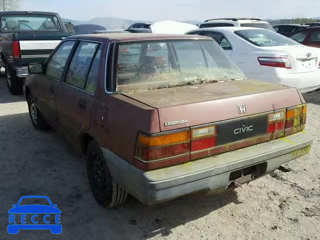 1987 HONDA CIVIC 1.5 1HGEC4535HA068843 зображення 2