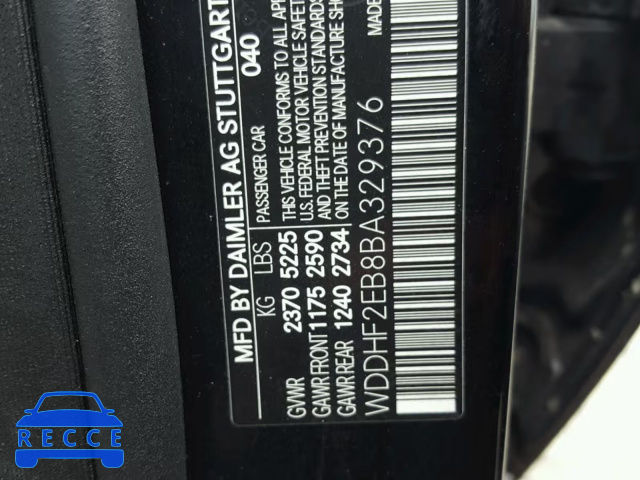 2011 MERCEDES-BENZ E 350 BLUE WDDHF2EB8BA329376 image 9