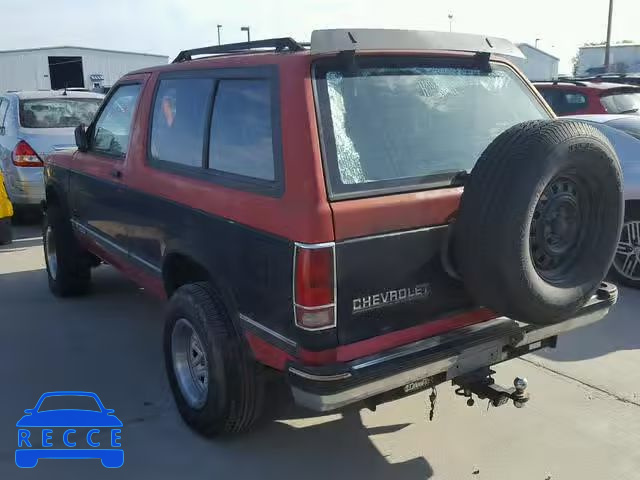 1991 CHEVROLET BLAZER S10 1GNCT18Z8M8179917 image 2