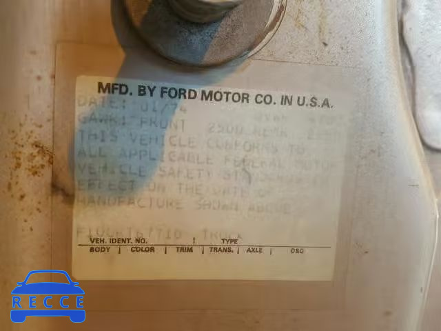 1974 FORD F-100 F10GRT67710 image 9