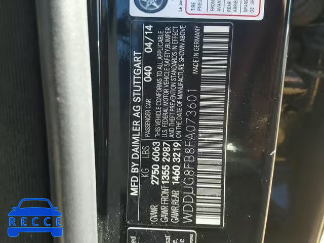 2015 MERCEDES-BENZ S 550 4MAT WDDUG8FB8FA073601 image 9