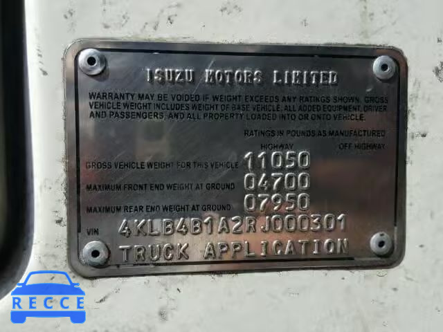 1994 ISUZU NPR 4KLB4B1A2RJ000301 Bild 9