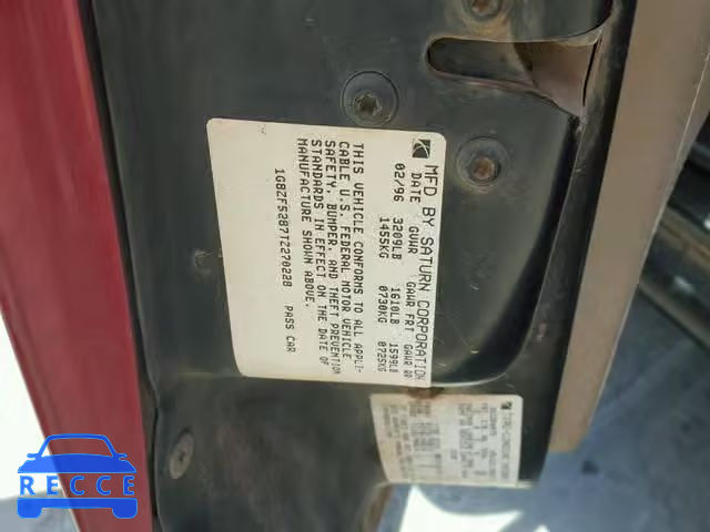 1996 SATURN SL 1G8ZF5287TZ270228 image 9