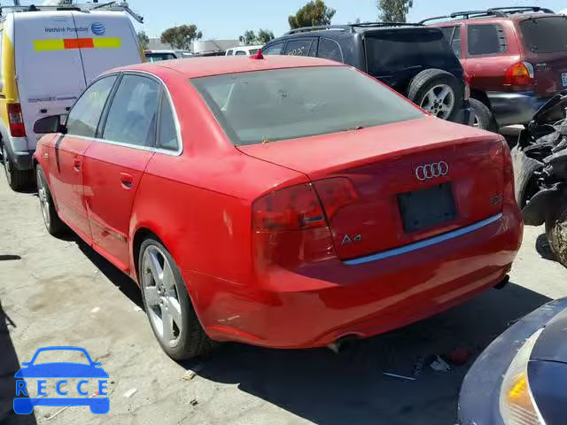 2008 AUDI A4 S-LINE WAUEF78E58A027016 image 2