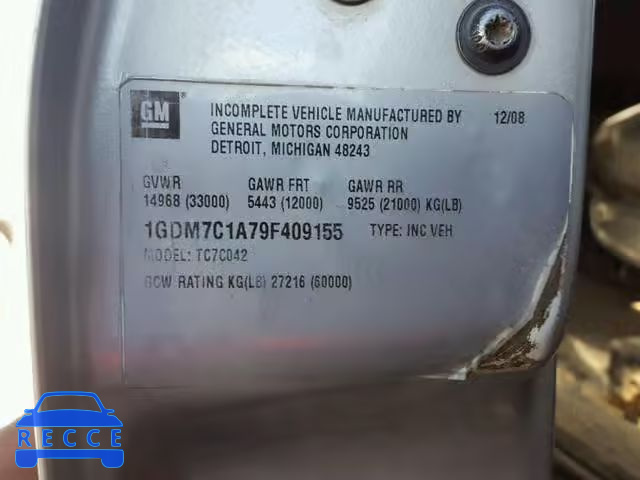 2009 GMC C7500 C7C0 1GDM7C1A79F409155 Bild 9