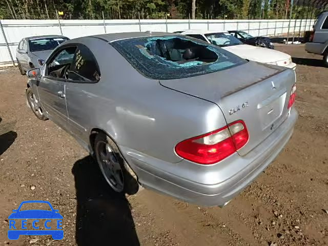 2002 MERCEDES-BENZ CLK 430 WDBLJ70G62F198291 зображення 2