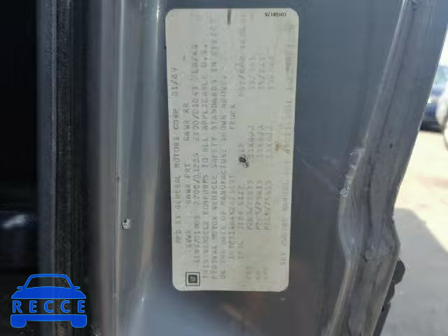 1989 GMC S TRUCK S1 1GTCT14R4K2521491 image 9