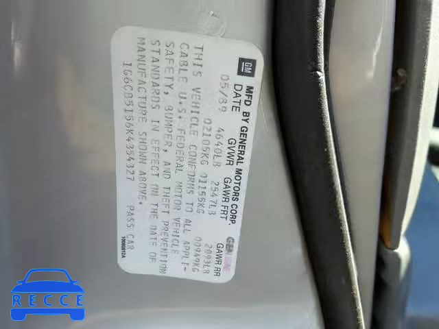 1989 CADILLAC FLEETWOOD 1G6CB5156K4354327 Bild 9
