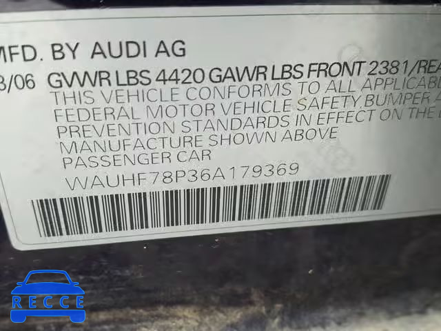 2006 AUDI A3 2 WAUHF78P36A179369 image 9