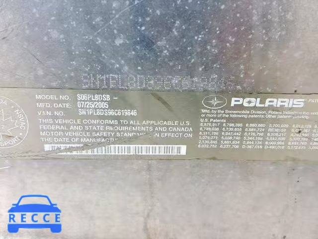 2006 POLARIS RMK900 SN1PL8DS96C619846 Bild 19