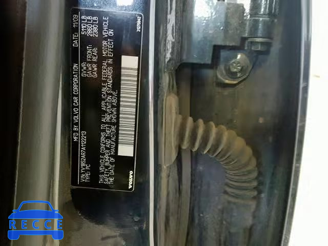 2010 VOLVO S80 V8 YV1852AR7A1122213 image 9