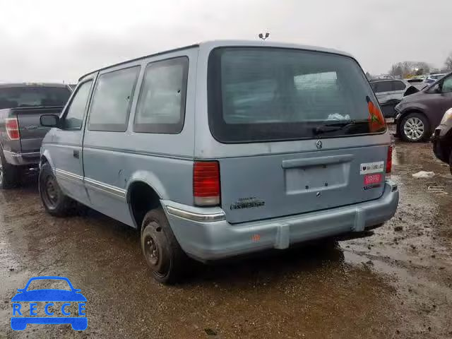 1992 PLYMOUTH VOYAGER 2P4GH25K1NR538700 image 2