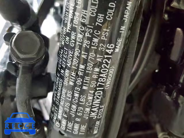 2008 KAWASAKI VN900 D JKAVN2D178A022146 image 19