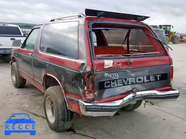 1989 CHEVROLET BLAZER S10 1GNCS18Z2K8158447 image 2