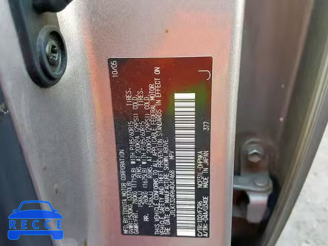 2006 TOYOTA XB JTLKT324964047468 зображення 9