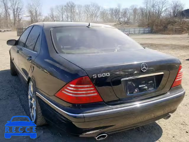 2003 MERCEDES-BENZ S 600 WDBNG76J53A377205 зображення 2