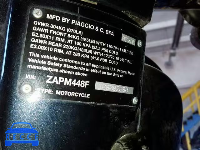 2006 VESPA LX 150 ZAPM448F265002588 зображення 9