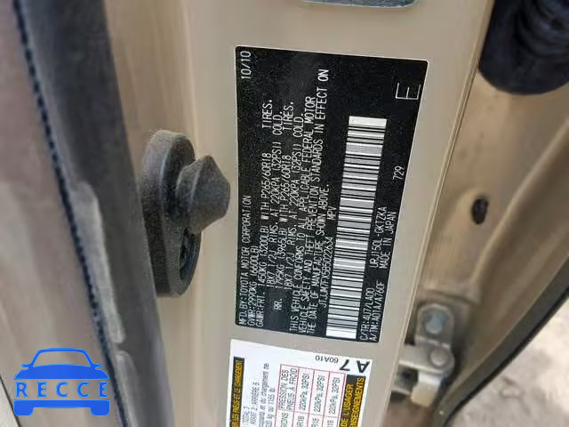 2011 LEXUS GX PREMIUM JTJJM7FX5B5022634 image 9