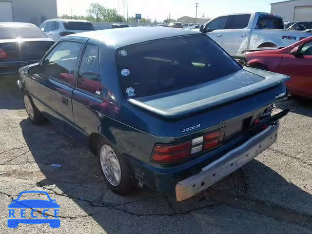 1993 DODGE SHADOW 1B3XP24D2PN523909 image 2