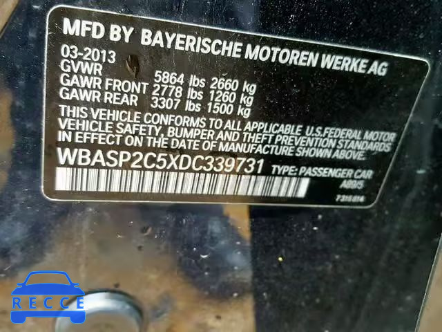 2013 BMW 535 XIGT WBASP2C5XDC339731 image 9