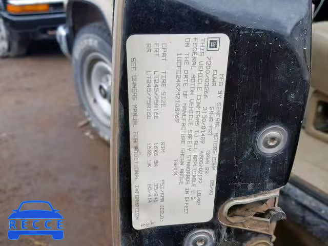 1991 CHEVROLET GMT-400 C2 1GCFC24K7MZ108769 Bild 9