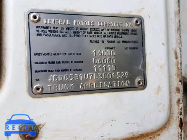 1990 GMC 5000 W5R04 J8DC5B1U7L3001529 image 9