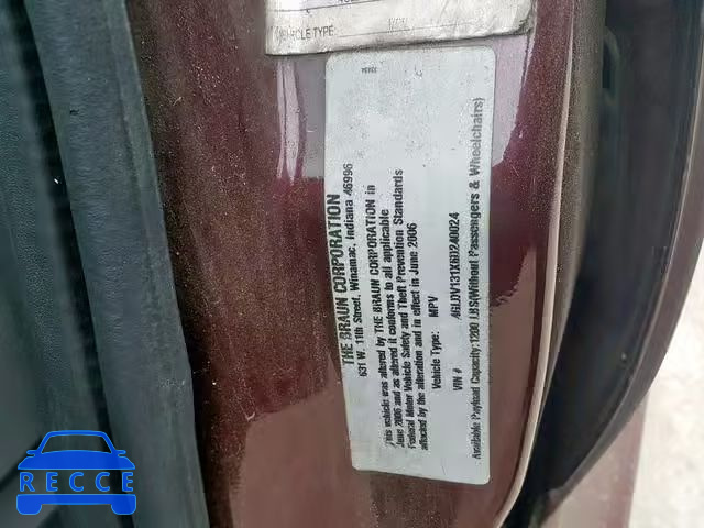 2006 BUICK TERRAZA IN 4GLDV131X6D240024 зображення 9