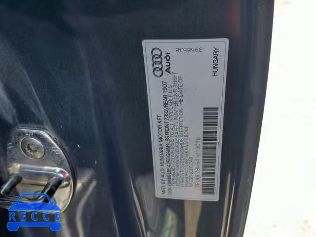 2004 AUDI TT 3.2 TRUUF28N541013019 зображення 9