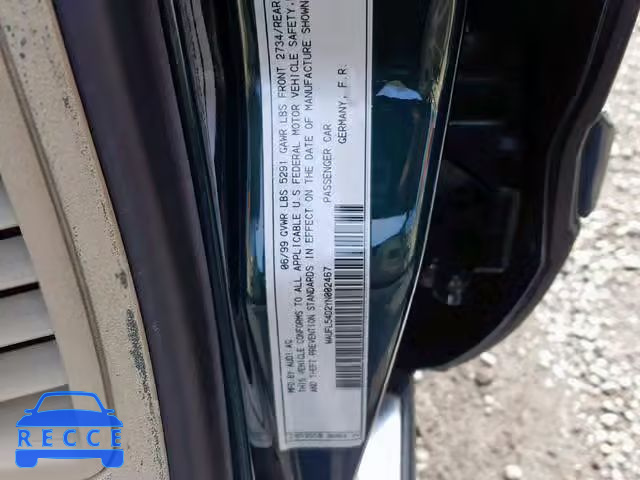 2000 AUDI A8 QUATTRO WAUFL54D2YN002467 image 9