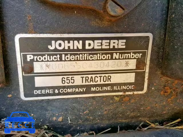 1985 JOHN DEERE TRACTOR M00655C430420 Bild 9