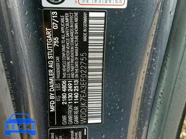 2014 MERCEDES-BENZ SL 63 AMG WDDJK7EA3EF022755 image 9