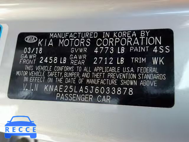 2018 KIA STINGER PR KNAE25LA5J6033878 image 9