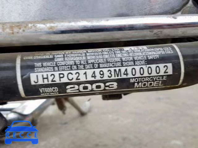 2003 HONDA VT600 CD JH2PC21493M400002 зображення 9