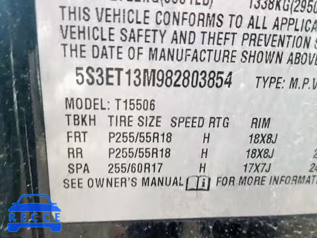 2008 SAAB 9-7X 5.3I 5S3ET13M982803854 image 9