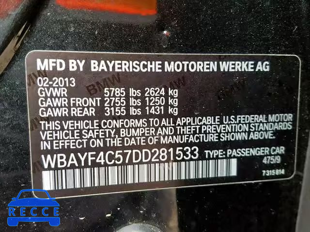 2013 BMW 740 LXI WBAYF4C57DD281533 Bild 9