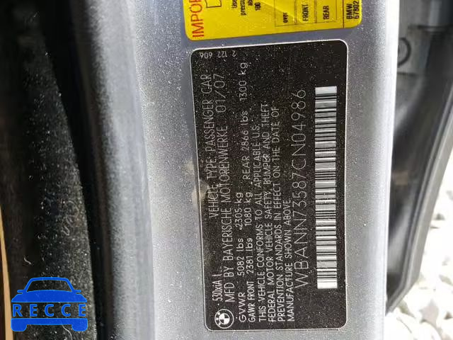 2007 BMW 530 XIT WBANN73587CN04986 image 9