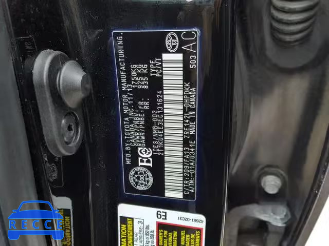 2014 TOYOTA MATRIX BAS 2T1KU4EE3EC131624 image 9