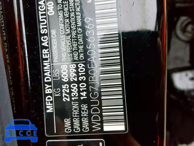 2014 MERCEDES-BENZ S 63 AMG WDDUG7JB0EA056369 image 9