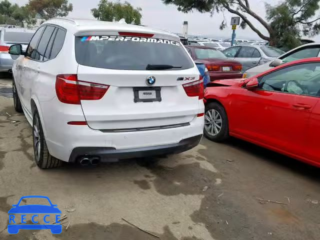 2015 BMW X3 XDRIVE3 5UXWX7C58F0K34870 Bild 2
