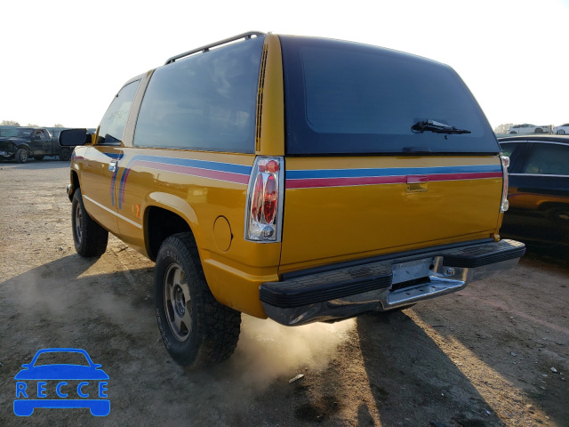 1993 CHEVROLET BLAZER K15 1GNEK18K7PJ327292 image 2