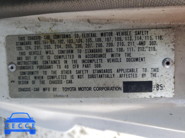 1986 TOYOTA PICKUP CAB JT5RN75T5G0001414 image 9